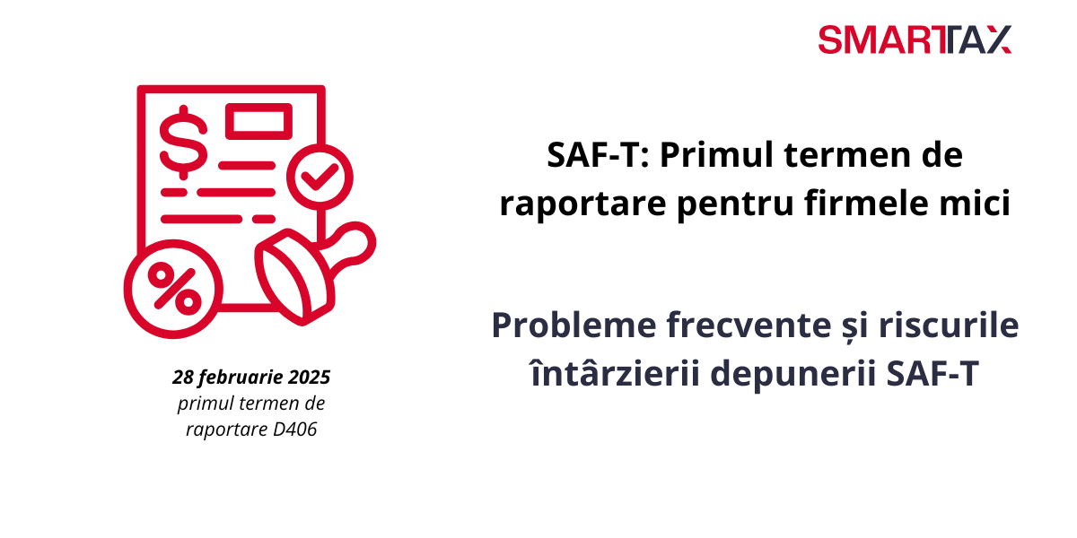 SAF-T: Primul termen de raportare pentru firmele mici